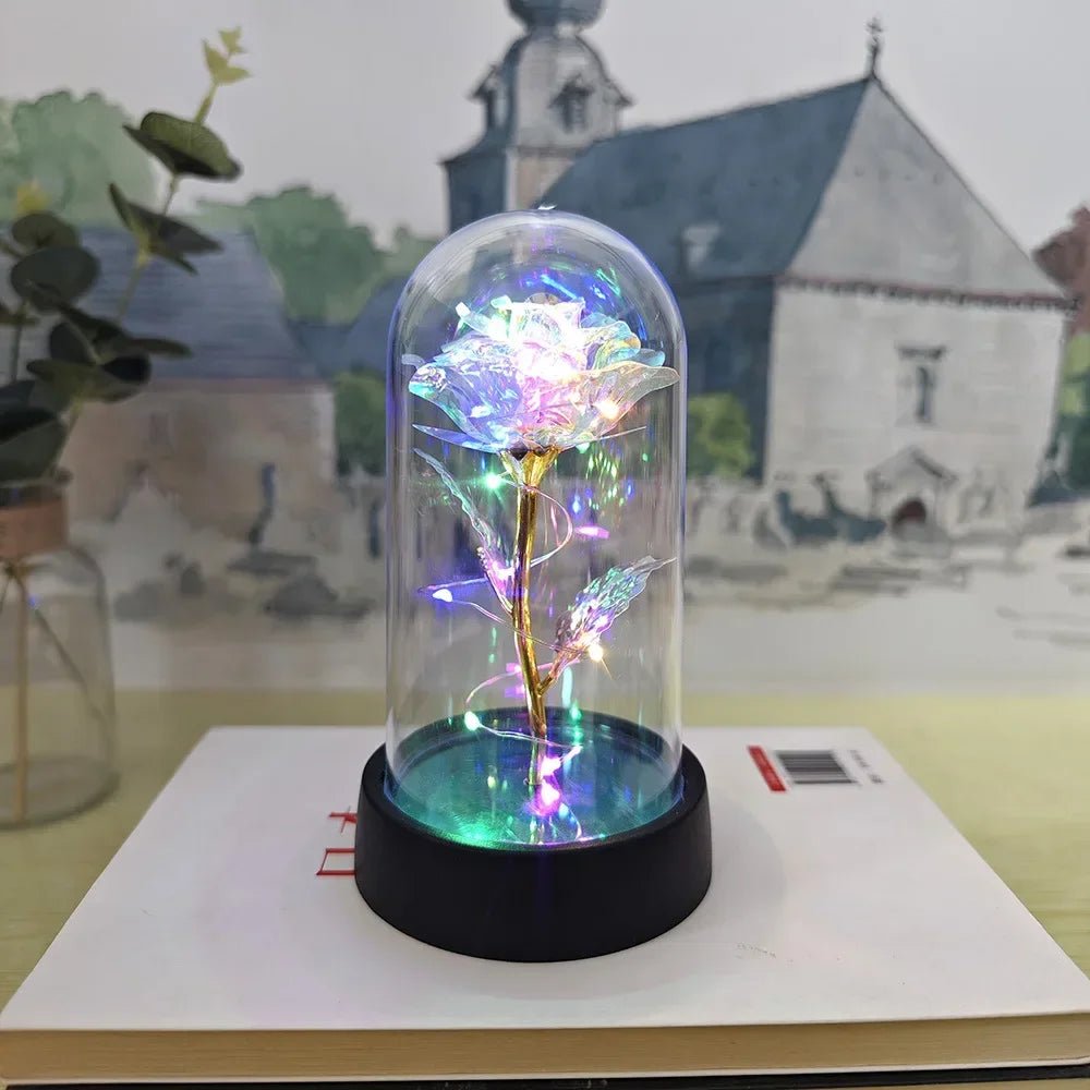 Rosa Eterna com Luz LED - Casslu