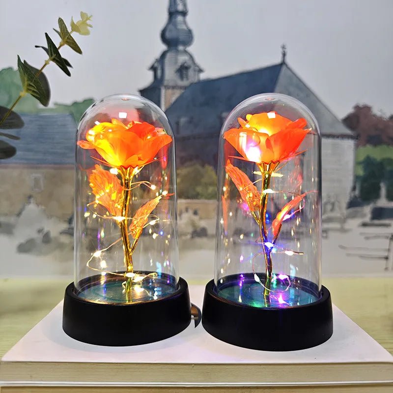 Rosa Eterna com Luz LED - Casslu