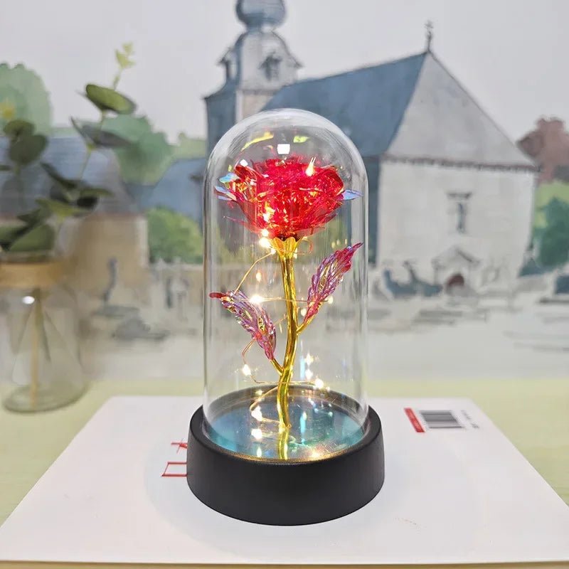 Rosa Eterna com Luz LED - Casslu