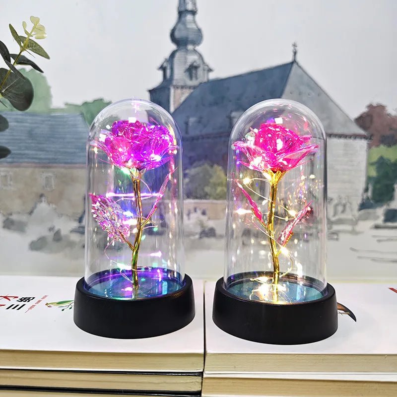 Rosa Eterna com Luz LED - Casslu
