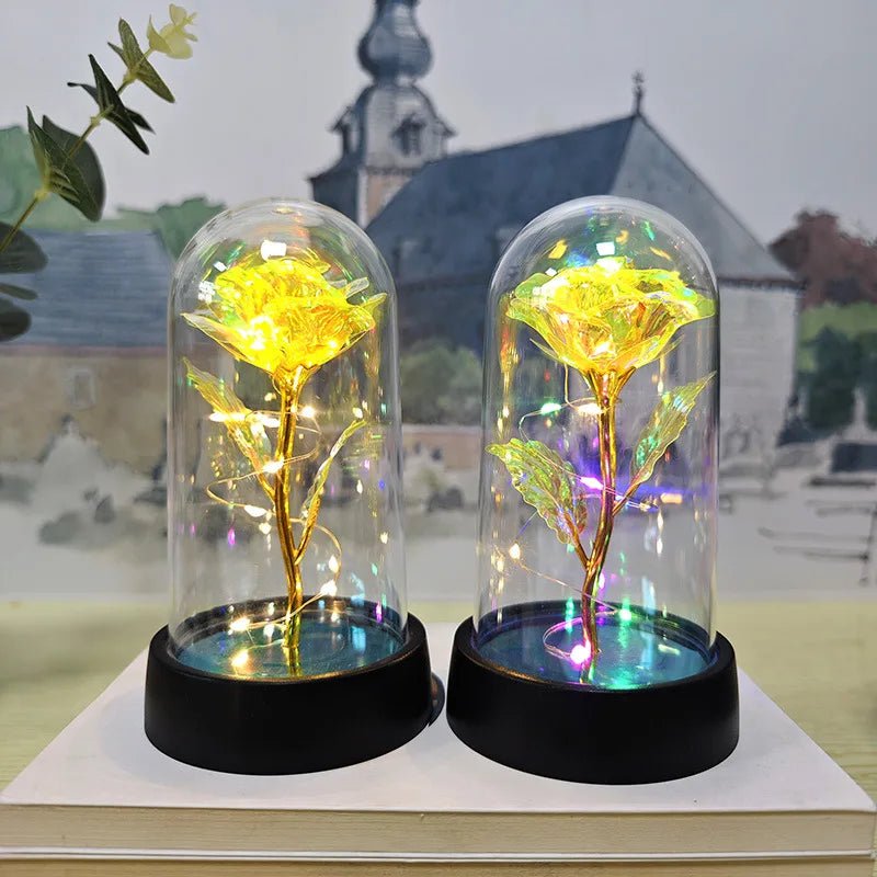 Rosa Eterna com Luz LED - Casslu