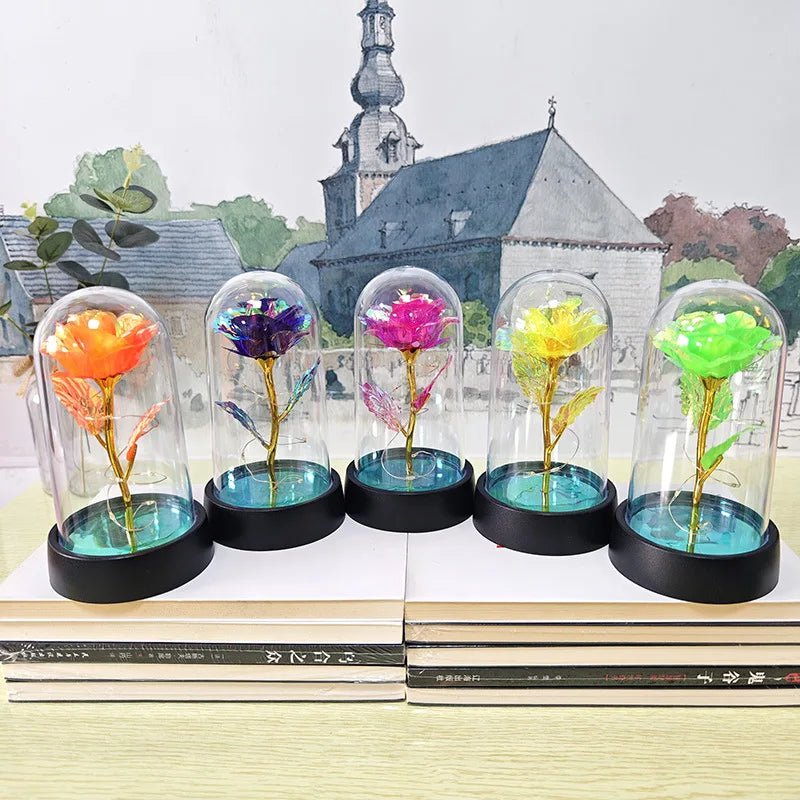Rosa Eterna com Luz LED - Casslu