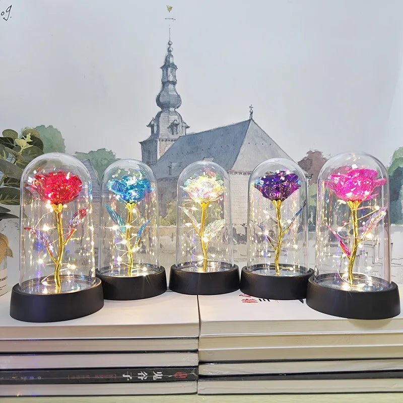 Rosa Eterna com Luz LED - Casslu