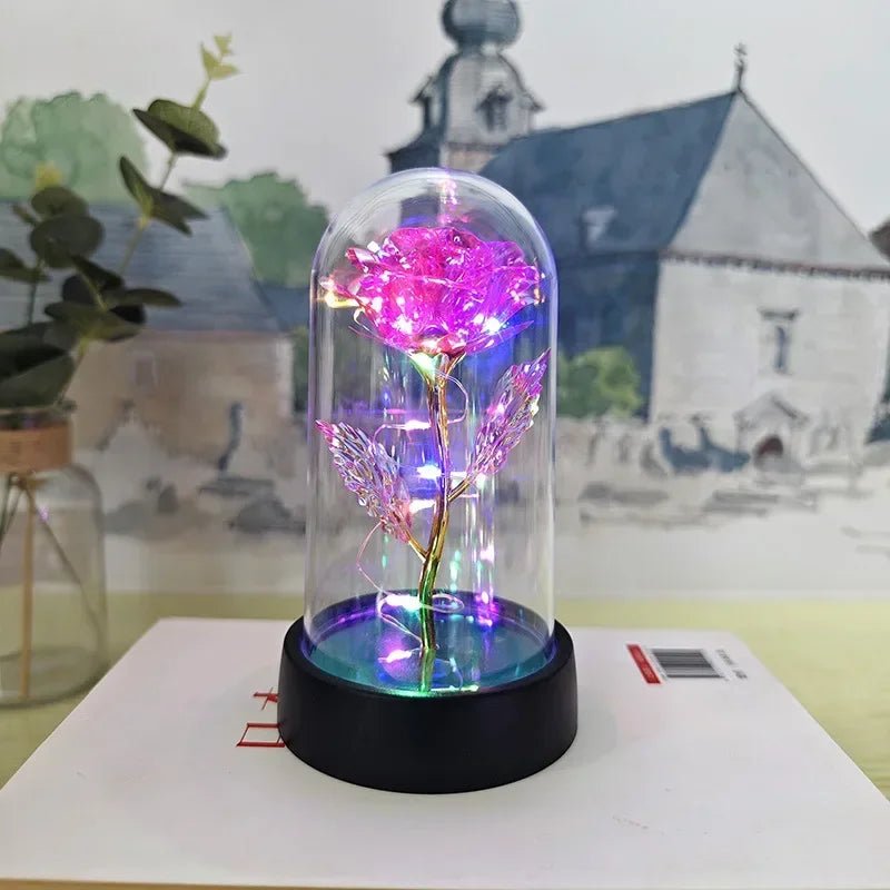 Rosa Eterna com Luz LED - Casslu