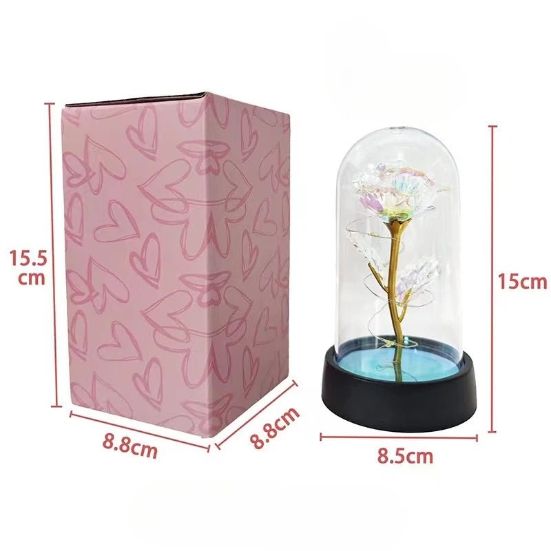 Rosa Eterna com Luz LED - Casslu