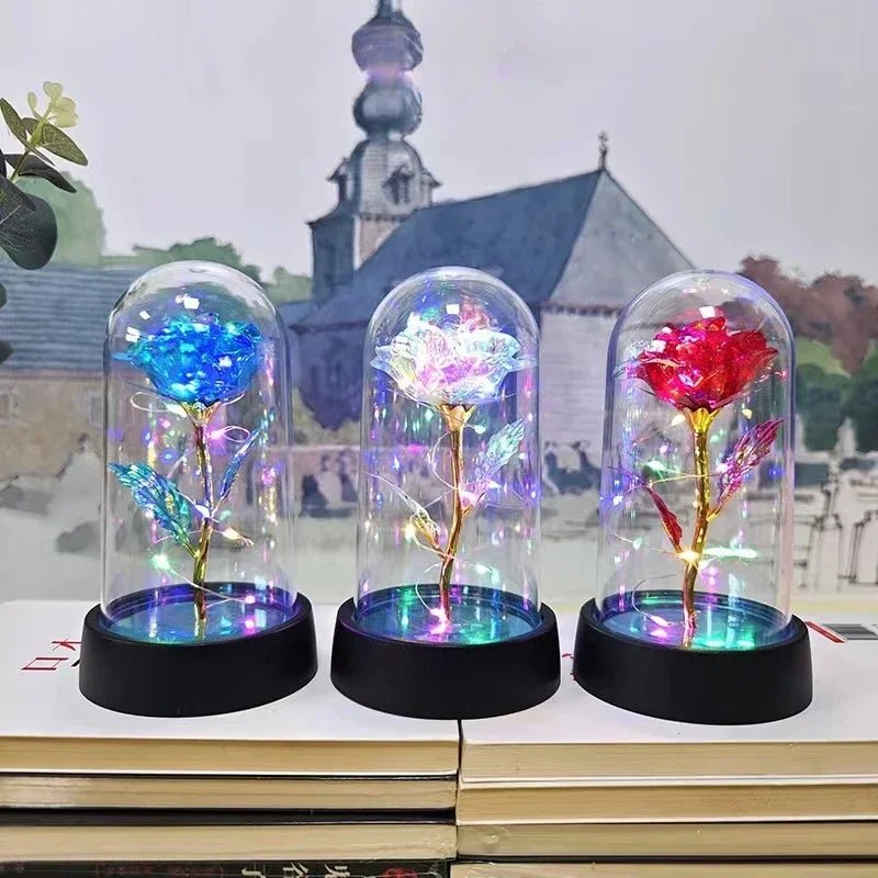 Rosa Eterna com Luz LED - Casslu