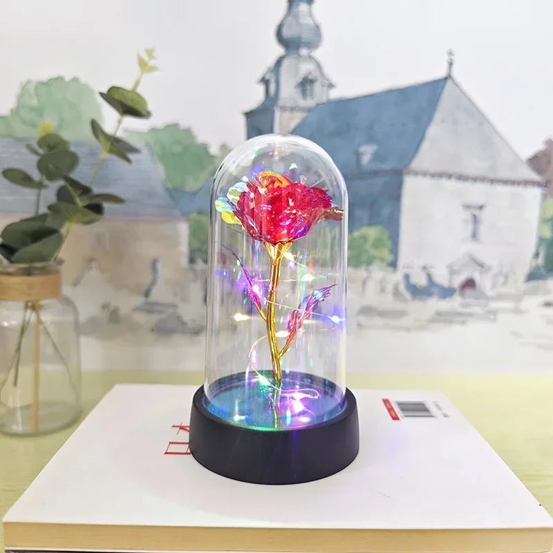 Rosa Eterna com Luz LED - Casslu