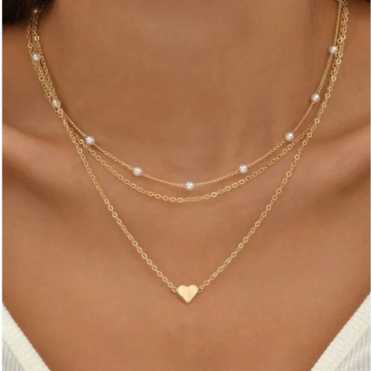Conjunto de 3 colares femininos - Casslu