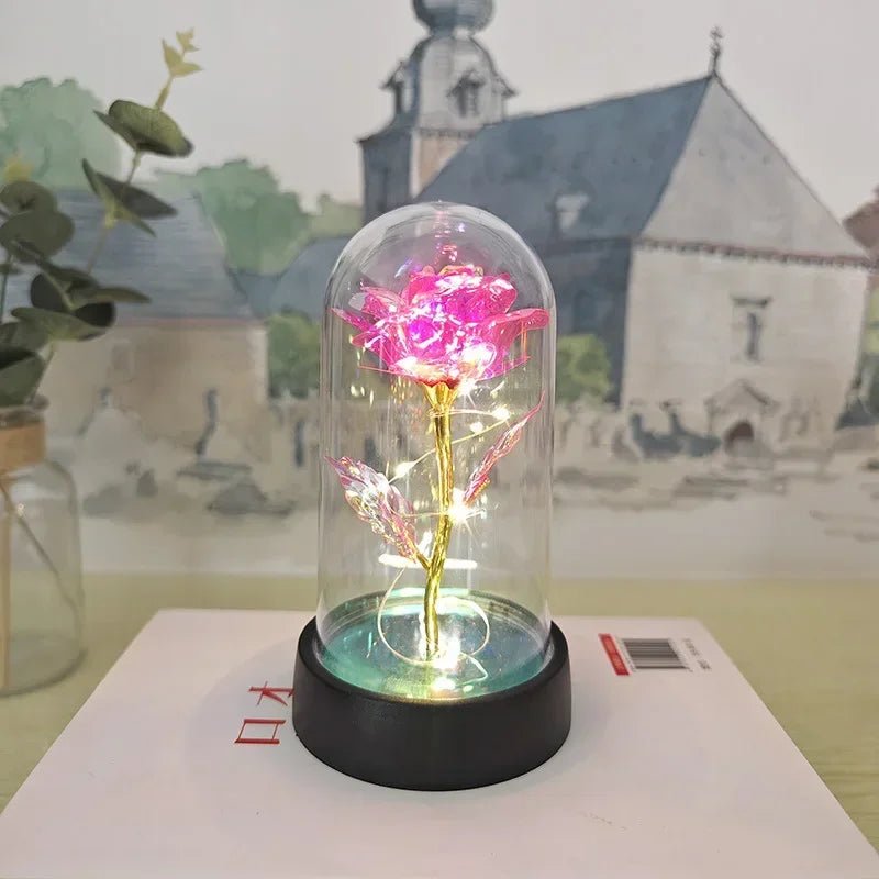 Rosa Eterna com Luz LED - Casslu