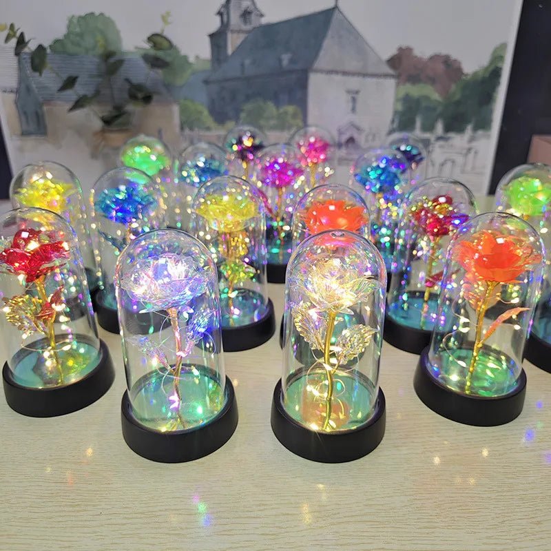 Rosa Eterna com Luz LED - Casslu