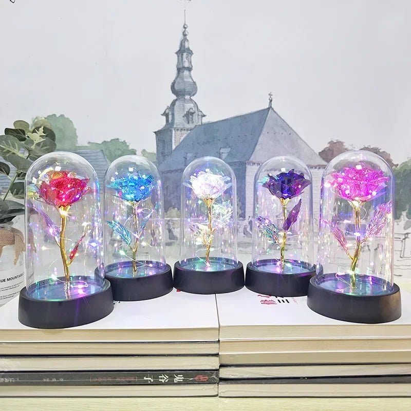 Rosa Eterna com Luz LED - Casslu