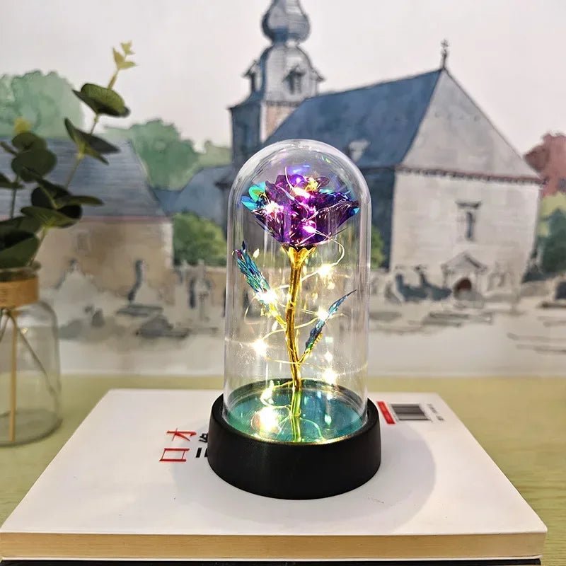 Rosa Eterna com Luz LED - Casslu