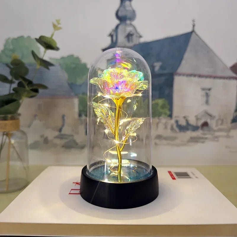 Rosa Eterna com Luz LED - Casslu